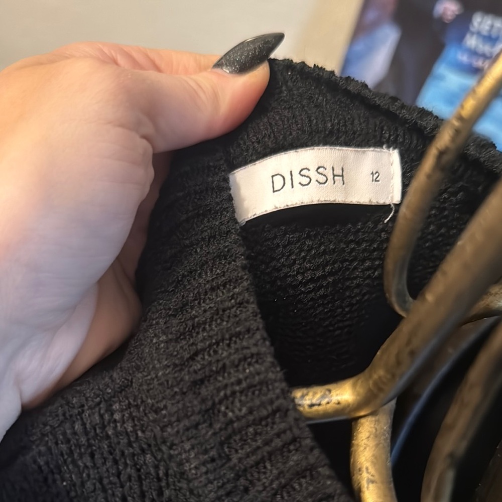 DISSH Black Knit Sweater - Picture 2 of 4